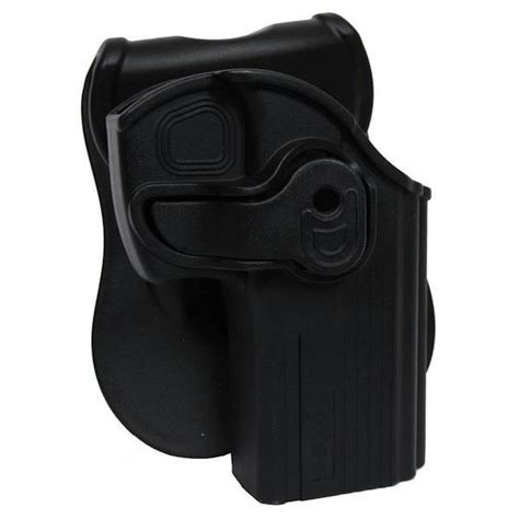 Holster Rigide De Ceinture Droitier Rotatif Noir Amomax Pour Cz D