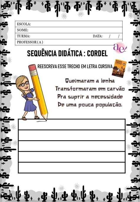 Atividade Para Imprimir Literatura De Cordel Artofit