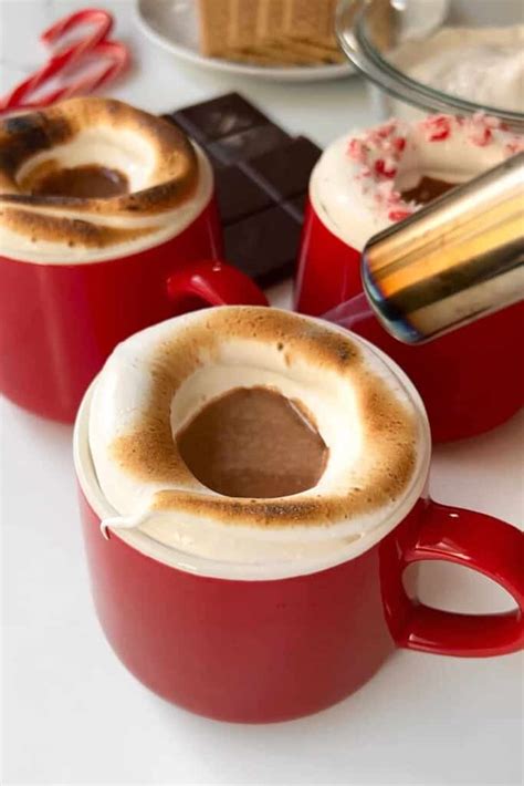 Creamy Hot Cocoa W Torched Marshmallow Happytummy702