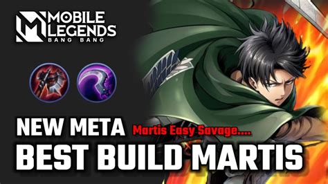 Maniac Build Martis Tersakit Best Build Martis Top Global Youtube