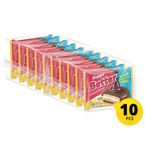 Jual BETTER BISCUIT RENCENG ISI 10 X 27gr CHOCOLATE VANILA CREAM