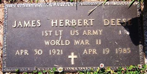 James Herbert Deese Find A Grave Memorial