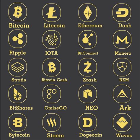 Cryptocurrency Icons Cryptocurrency Logo Svgcrypto Svg Digital