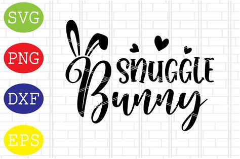 Snuggle Bunny Svg Easter Bunny Svg Graphic By Digitalsvgfiles