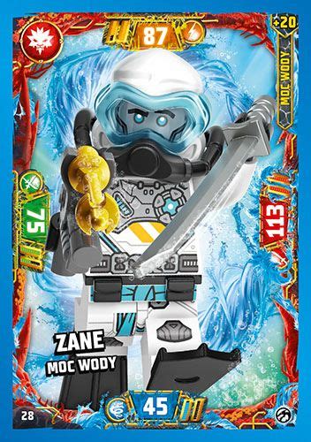 LEGO NINJAGO TCG7 Nr 28 Zane Moc Wody Kultowy Pl