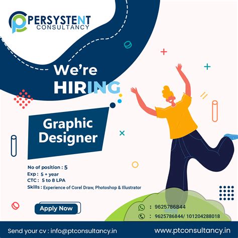 Hiring Graphic Designer Experience 5 Years CTC 8 LPA Noida