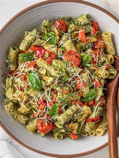 This Veggie Pesto Pasta Recipe Is Easy To Make In 30 Minutes Serve