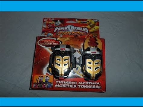 Power Rangers Ninja Storm Thunder Morphers Review Youtube