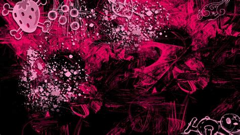 Pink Black Color Splash Hd Abstract Wallpapers Hd Wallpapers Id 60371