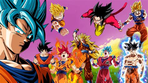 All Goku Forms Wallpapers Top Free All Goku Forms Backgrounds Wallpaperaccess