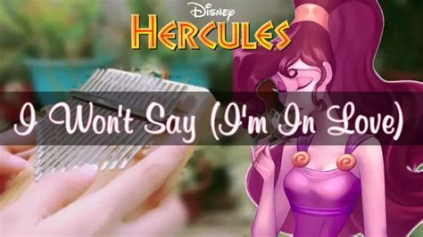 I Wont Say Im In Love Hercules By Susan Egan Meg Kalimba Tabs