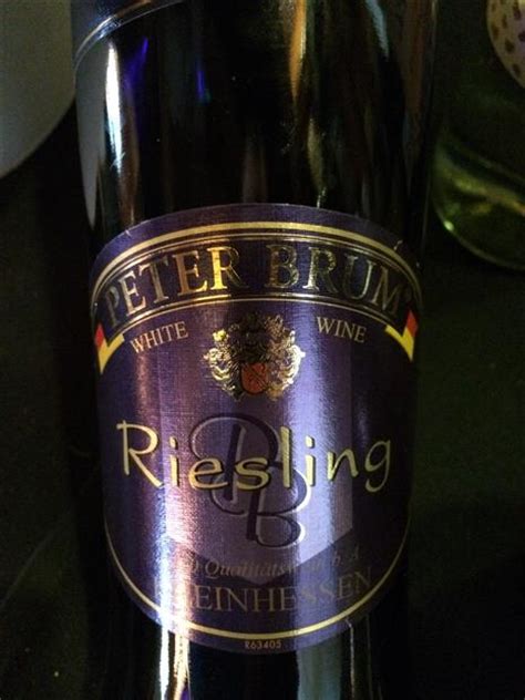 Nv Peter Brum Riesling Qualitatswein White Wine Germany Rheinhessen