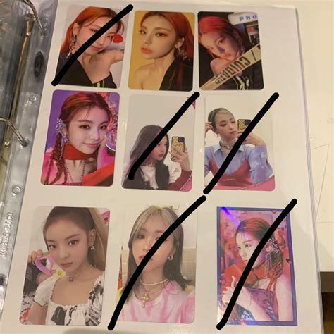 WTS WTT ITZY Crazy In Love And Guess Who Pcs Yeji Lia Ryujin