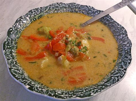 Pikante Thai Suppe mit Kokos und Hühnchen von mila d Chefkoch