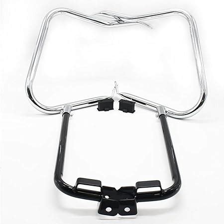 Amazon Chrome Rear Saddlebag Guards Support Kit For Harley