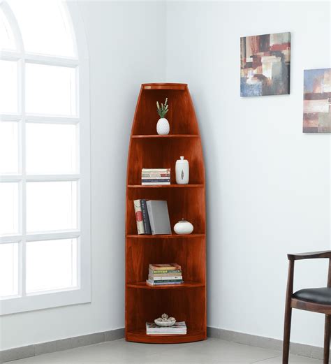 Buy Hadden Sheesham Wood Book Shelf In Honey Oak Finish At Off By