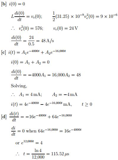 Solved The Initial Energy Stored In The Nf Capacitor In The