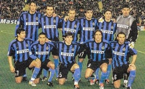 Inter Milan Team Group In 2002 Inter Milan Baseball Cards Football