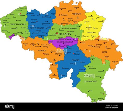 Belgium Language Map