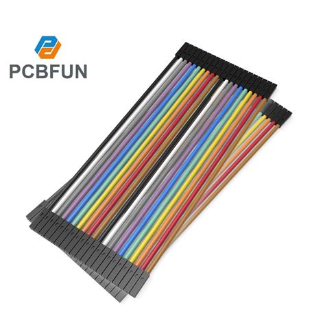 Pcbfun Dupont Cables 10Cm 20Cm 30Cm 40Pin Male To Female Breadboard