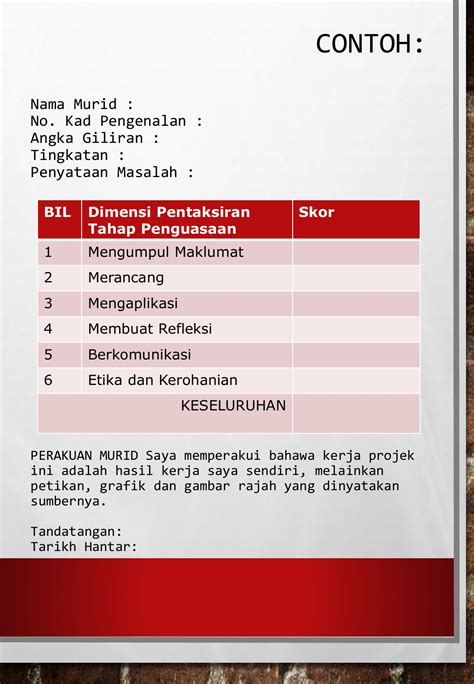 Kerja Kursus Ask Tingkatan 3 Bmi Penulisan Pelaporan Pptx Penghasilan