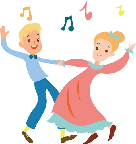 Premium Vector Cartoon Dancing Happy People Clip Art Library