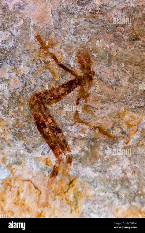 Ancient Aboriginal Gwion Gwion Rock Paintings Also Know As Bradshaw