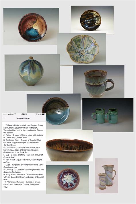 Clayscapes Glaze Layering Examples Ceramic Glaze Recipes Pottery