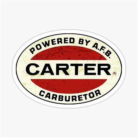 Carter Carburetors Sticker For Sale By Schwaner Redbubble