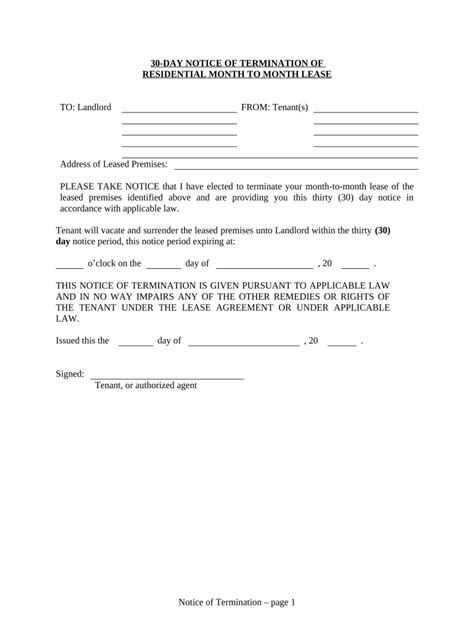 30 Day Eviction Notice Washington State Fill Out Sign Online DocHub