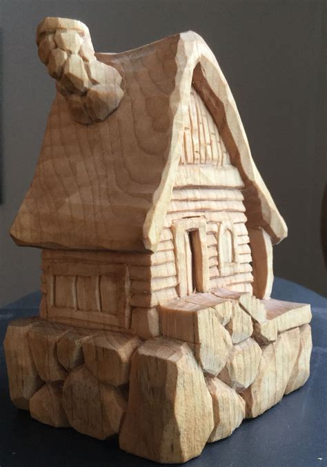 Rustic Cottage Step By Step Stage Whimsical Carvings Wood