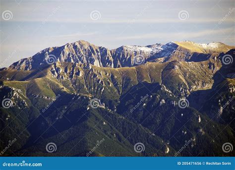 Early Autumn Alpine Landscape In Piatra Craiului Mountains Romania