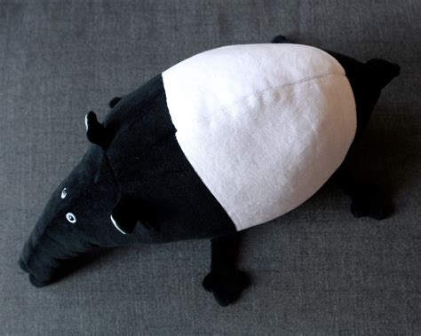 RtS Chubby Tapir plush toy, South American Jungle Tapir, Black and ...