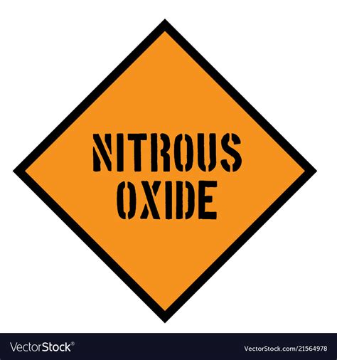 Nitrous Oxide Sign Royalty Free Vector Image Vectorstock