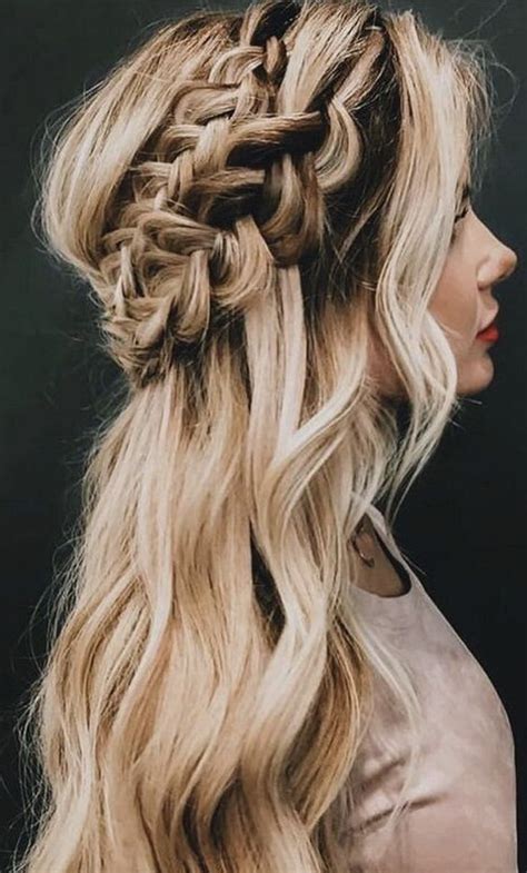 Fishtail Crown Long Braids Hair Ideas Braided Hairstyles For