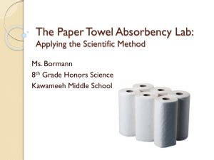 Paper Towel Absorption Lab Worksheet