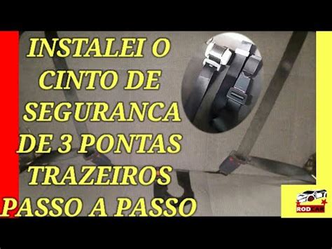 PROJETO Como Instalar Cinto Retrátil no Banco Trazeiro Uno Mille