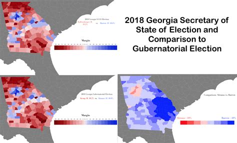 Georgia Secretary of State Election 2018 (OC) : r/MapPorn