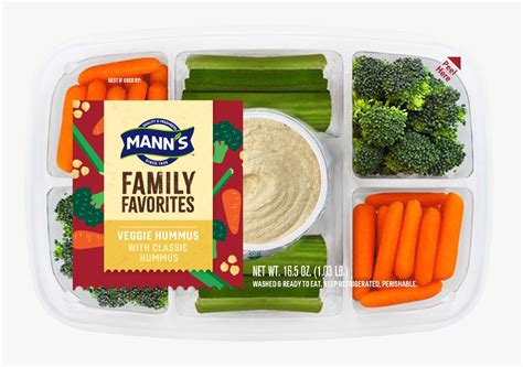 Veggie Hummus Tray - Mann's Fresh Vegetables