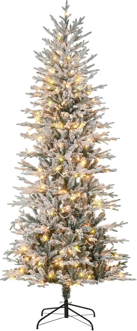 Amazon HOMCOM 7 5ft Tall Prelit Artificial Christmas Tree Holiday