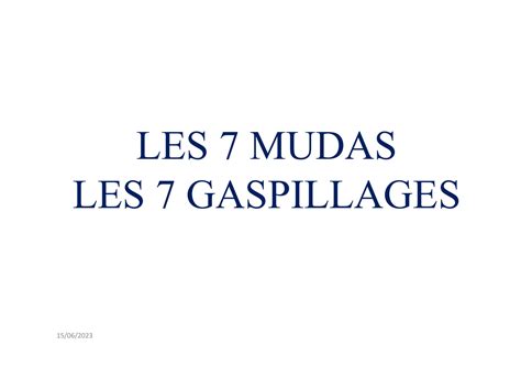 SOLUTION Éliminer les gaspillages augmenter la productivité