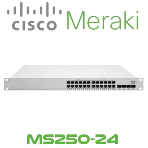Cisco Meraki MS250 Cloud-Managed Stackable Switch (24-Port mGig UPOE (740W) + 4x 10G/25G SFP28) TAA-Compliant Federal Firmware & DNA Subscription [RACK-MNT] (MS250-24UX-4X-FED-RACK-MNT)