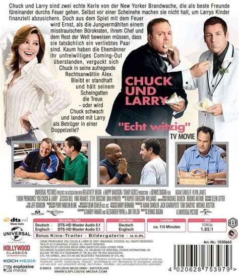 Chuck Und Larry Wie Feuer Und Flamme Blu Ray Jpc