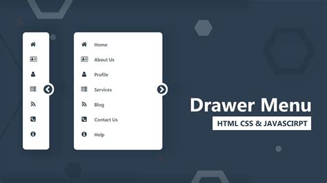 Navigation Drawer Using HTML CSS Jquery Drawer Menu YouTube