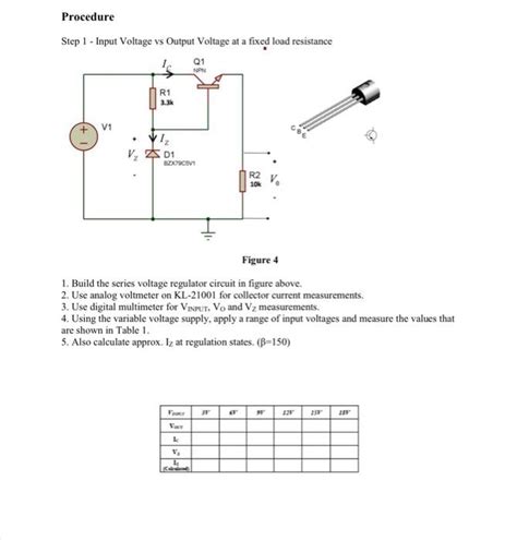 Procedure Step 1 Input Voltage Vs Output Voltage At