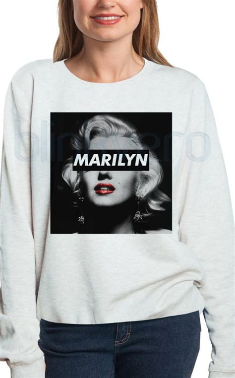 Marilyn Monroe Shirt Girls And Mens Sweatshirt Tshirt Top Hoodie Unisex