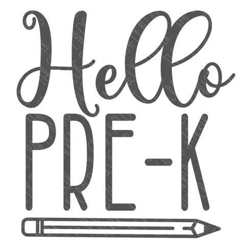 Hello Pre K Svg The Crafty Blog Stalker
