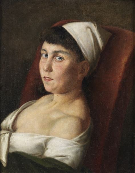 Ritratto Di Donna Artista Francese Del XVIII XIX Secolo