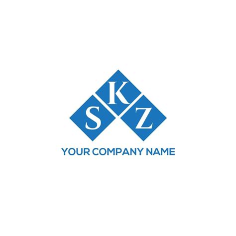 SKZ letter design.SKZ letter logo design on WHITE background. SKZ ...