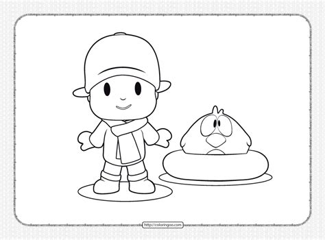 Printable Pocoyo Sleepy Bird Coloring Page Free Printable Coloring